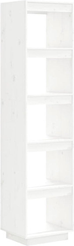 vidaXL - Boekenkast/kamerscherm - 40x35x167 - cm - massief - grenenhout - wit