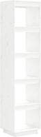 vidaXL - Boekenkast/kamerscherm - 40x35x167 - cm - massief - grenenhout - wit