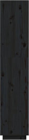 vidaXL - Boekenkast/kamerscherm - 40x35x167 - cm - massief - grenenhout - zwart