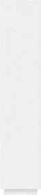 vidaXL - Boekenkast/kamerscherm - 40x35x167 - cm - massief - grenenhout - wit