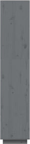 vidaXL - Boekenkast/kamerscherm - 40x35x167 - cm - massief - grenenhout - grijs