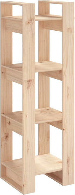 vidaXL - Boekenkast - / - kamerscherm - 41x35x125 - cm - massief - grenenhout