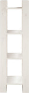 vidaXL - Boekenkast/kamerscherm - 41x35x125 - cm - massief - grenenhout - wit