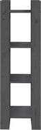 vidaXL - Boekenkast/kamerscherm - 41x35x125 - cm - massief - grenenhout - grijs