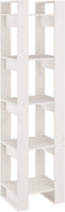 vidaXL - Boekenkast/kamerscherm - 41x35x160 - cm - massief - grenenhout - wit