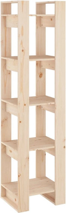 vidaXL - Boekenkast/kamerscherm - 41x35x160 - cm - massief - grenenhout