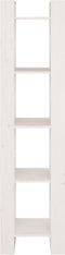 vidaXL - Boekenkast/kamerscherm - 41x35x160 - cm - massief - grenenhout - wit