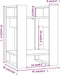 vidaXL - Boekenkast/kamerscherm - 41x35x57 - cm - massief - grenenhout - grijs