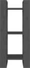 vidaXL - Boekenkast/kamerscherm - 41x35x91 - cm - massief - grenenhout - grijs