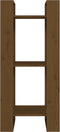 vidaXL - Boekenkast/kamerscherm - 41x35x91 - cm - massief - hout - honingbruin
