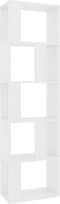 vidaXL - Boekenkast/kamerscherm - 45x24x159 - cm - bewerkt - hout - wit