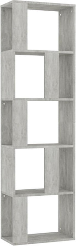 vidaXL - Boekenkast/kamerscherm - 45x24x159 - cm - bewerkt - hout - betongrijs