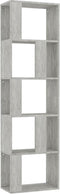 vidaXL - Boekenkast/kamerscherm - 45x24x159 - cm - bewerkt - hout - betongrijs