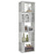 vidaXL - Boekenkast/kamerscherm - 45x24x159 - cm - bewerkt - hout - betongrijs