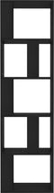 vidaXL - Boekenkast/kamerscherm - 45x24x159 - cm - bewerkt - hout - zwart