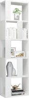 vidaXL - Boekenkast/kamerscherm - 45x24x159 - cm - bewerkt - hout - hoogglans - wit