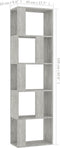 vidaXL - Boekenkast/kamerscherm - 45x24x159 - cm - bewerkt - hout - betongrijs