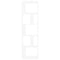 vidaXL - Boekenkast/kamerscherm - 45x24x159 - cm - bewerkt - hout - hoogglans - wit