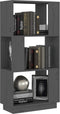 vidaXL - Boekenkast/kamerscherm - 51x25x101 - cm - massief - grenenhout - grijs
