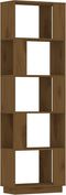 vidaXL - Boekenkast/kamerscherm - 51x25x163,5 - cm - massief - hout - honingbruin