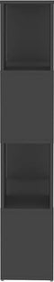 vidaXL - Boekenkast/kamerscherm - 60x24x124,5 - cm - bewerkt - hout - grijs