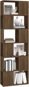 vidaXL - Boekenkast/kamerscherm - 60x24x186 - cm - bruin - eikenkleur