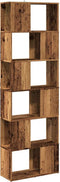 vidaXL - Boekenkast/kamerscherm - 60x24x186 - cm - oud - houtkleurig