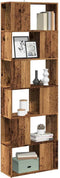 vidaXL - Boekenkast/kamerscherm - 60x24x186 - cm - oud - houtkleurig