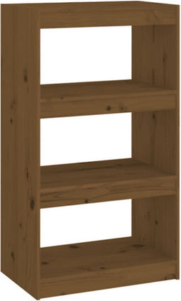 vidaXL - Boekenkast/kamerscherm - 60x30x103,5 - cm - grenenhout - honingbruin