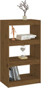vidaXL - Boekenkast/kamerscherm - 60x30x103,5 - cm - grenenhout - honingbruin