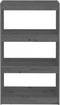 vidaXL - Boekenkast/kamerscherm - 60x30x103,5 - cm - massief - grenenhout - grijs