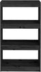 vidaXL - Boekenkast/kamerscherm - 60x30x103,5 - cm - massief - grenenhout - zwart