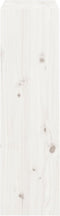 vidaXL - Boekenkast/kamerscherm - 60x30x103,5 - cm - massief - grenenhout - wit