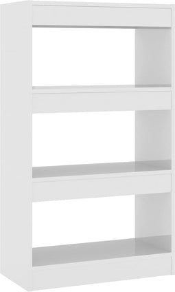 vidaXL - Boekenkast/kamerscherm - 60x30x103 - cm - bewerkt - hout - hoogglans - wit