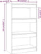 vidaXL - Boekenkast/kamerscherm - 60x30x103 - cm - bewerkt - hout - betongrijs