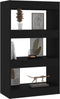 vidaXL - Boekenkast/kamerscherm - 60x30x103 - cm - bewerkt - hout - zwart