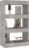 vidaXL - Boekenkast/kamerscherm - 60x30x103 - cm - bewerkt - hout - betongrijs