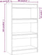 vidaXL - Boekenkast/kamerscherm - 60x30x103 - cm - bewerkt - hout - wit