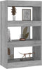 vidaXL - Boekenkast/kamerscherm - 60x30x103 - cm - spaanplaat - grijs - sonoma