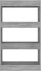vidaXL - Boekenkast/kamerscherm - 60x30x103 - cm - spaanplaat - grijs - sonoma