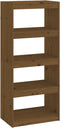 vidaXL - Boekenkast/kamerscherm - 60x30x135,5 - cm - grenenhout - honingbruin