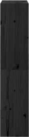 vidaXL - Boekenkast/kamerscherm - 60x30x135,5 - cm - massief - grenenhout - zwart