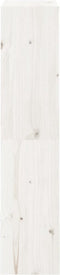 vidaXL - Boekenkast/kamerscherm - 60x30x135,5 - cm - massief - grenenhout - wit