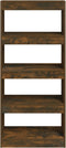 vidaXL - Boekenkast/kamerscherm - 60x30x135 - cm - bewerkt - hout - gerookt - eiken