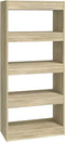 vidaXL - Boekenkast/kamerscherm - 60x30x135 - cm - bewerkt - hout - sonoma - eiken