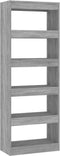 vidaXL - Boekenkast/kamerscherm - 60x30x166 - cm - bewerkt - hout - grijs - sonoma