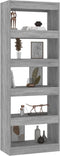 vidaXL - Boekenkast/kamerscherm - 60x30x166 - cm - bewerkt - hout - grijs - sonoma