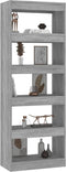 vidaXL - Boekenkast/kamerscherm - 60x30x166 - cm - bewerkt - hout - betongrijs