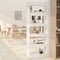 vidaXL - Boekenkast/kamerscherm - 60x30x166 - cm - spaanplaat - wit