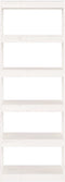 vidaXL - Boekenkast/kamerscherm - 60x30x167,5 - cm - massief - grenenhout - wit